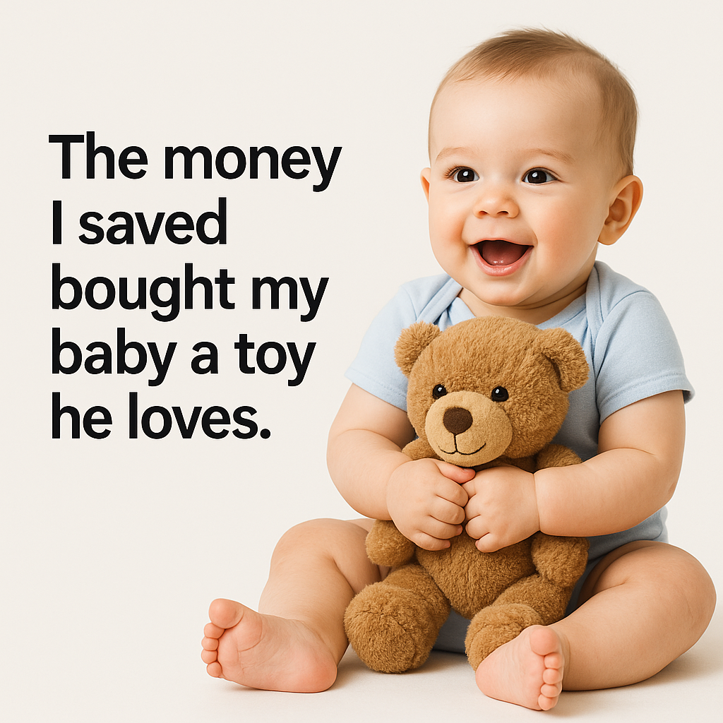 The Money I Saved Bought My Baby a Toy He Loves