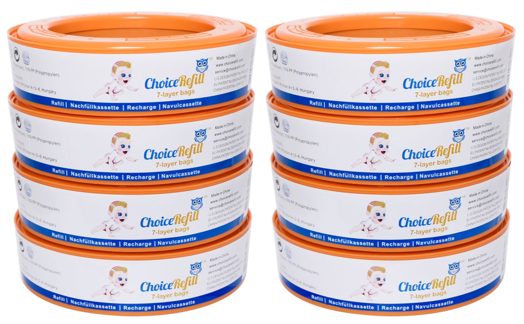 ChoiceRefill for Angelcare Nappy Pails System (8-pack)